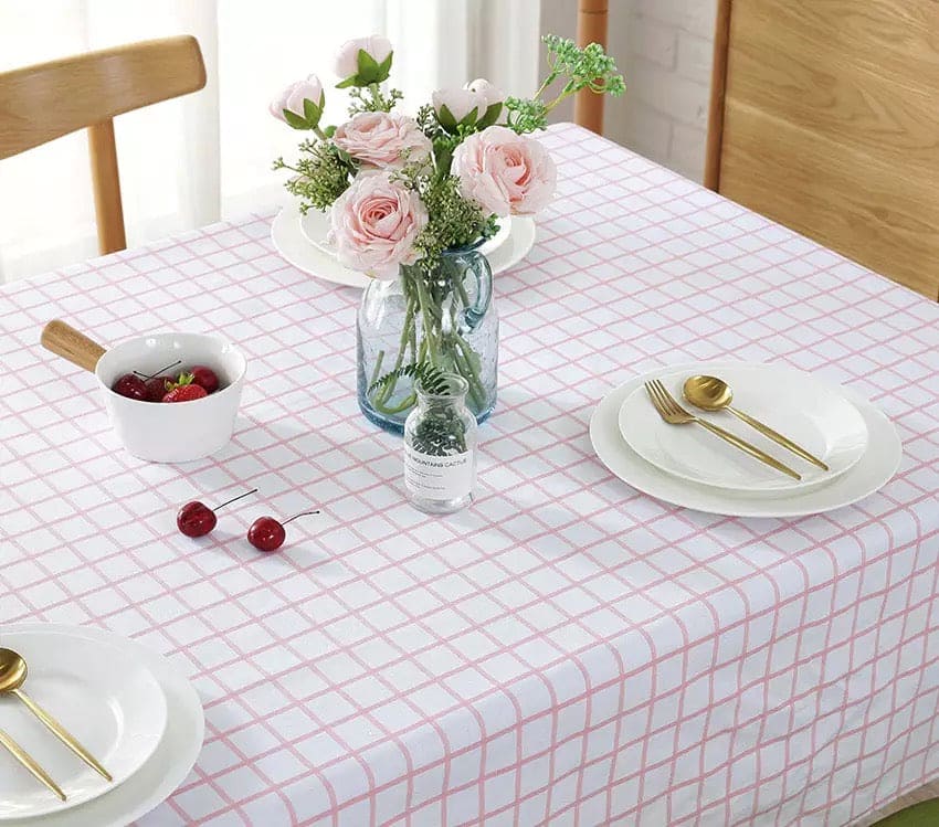 Woven Table Cloth, Waterproof Oilproof Dining Table Cloth, Kitchen Decorative Rectangular Coffee Cuisine Party Table Cover, Simple Square Pattern Table Cloth, Classic Plaid Rectangle Table Cloth For Dinning, Dinner, Party Woven Table Cloth, Waterproof Oilproof Dining Table Cloth, Kitchen Decorative Rectangular Coffee Cuisine Party Table Cover, Simple Square Pattern Table Cloth, Classic Plaid Rectangle Table Cloth For Dinning, Dinner, Party